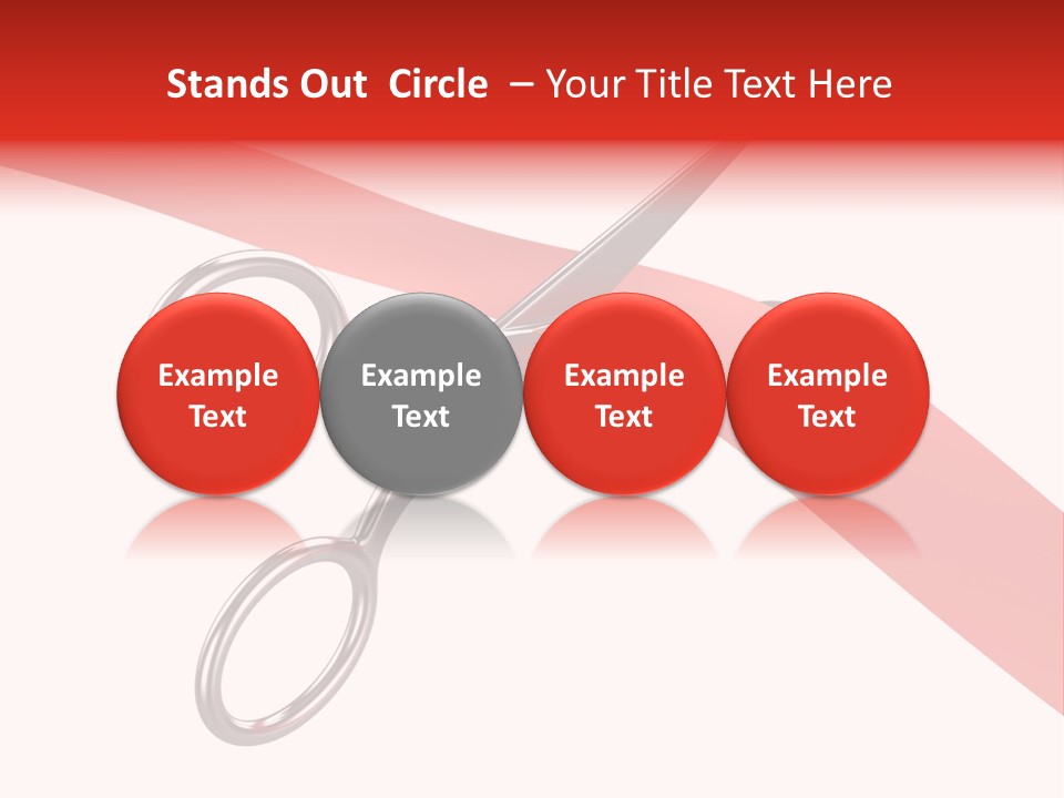 Success Scissors Cut PowerPoint Template