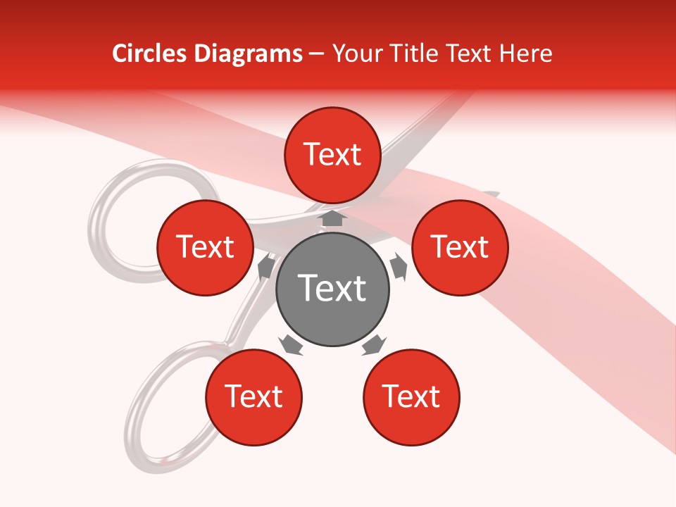 Success Scissors Cut PowerPoint Template