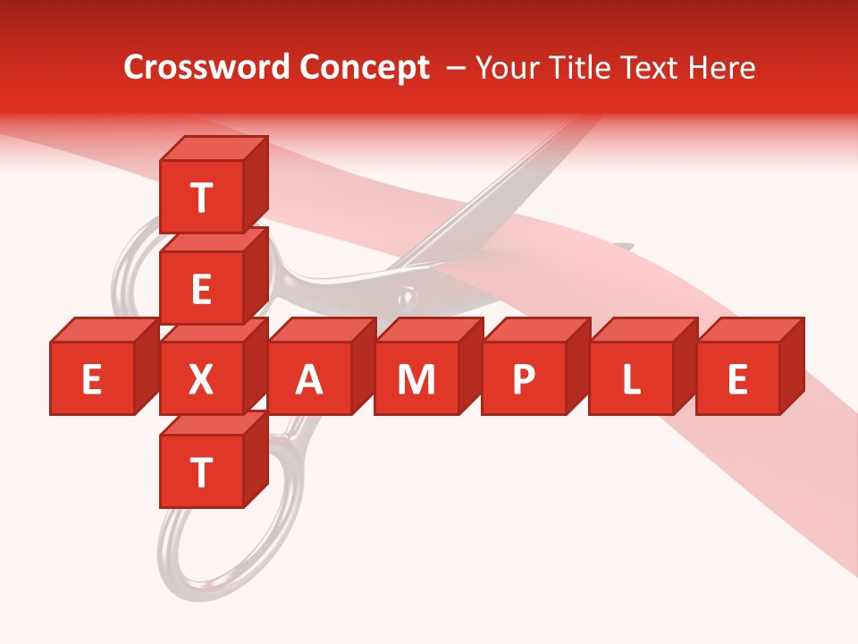 Success Scissors Cut PowerPoint Template