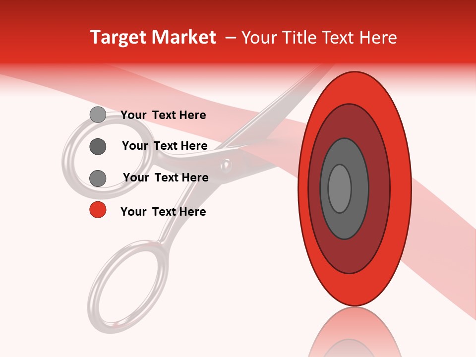Success Scissors Cut PowerPoint Template
