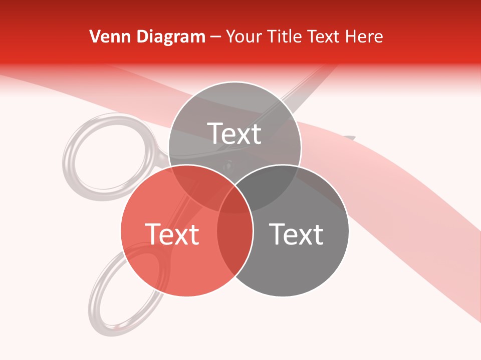 Success Scissors Cut PowerPoint Template