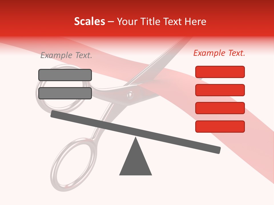 Success Scissors Cut PowerPoint Template