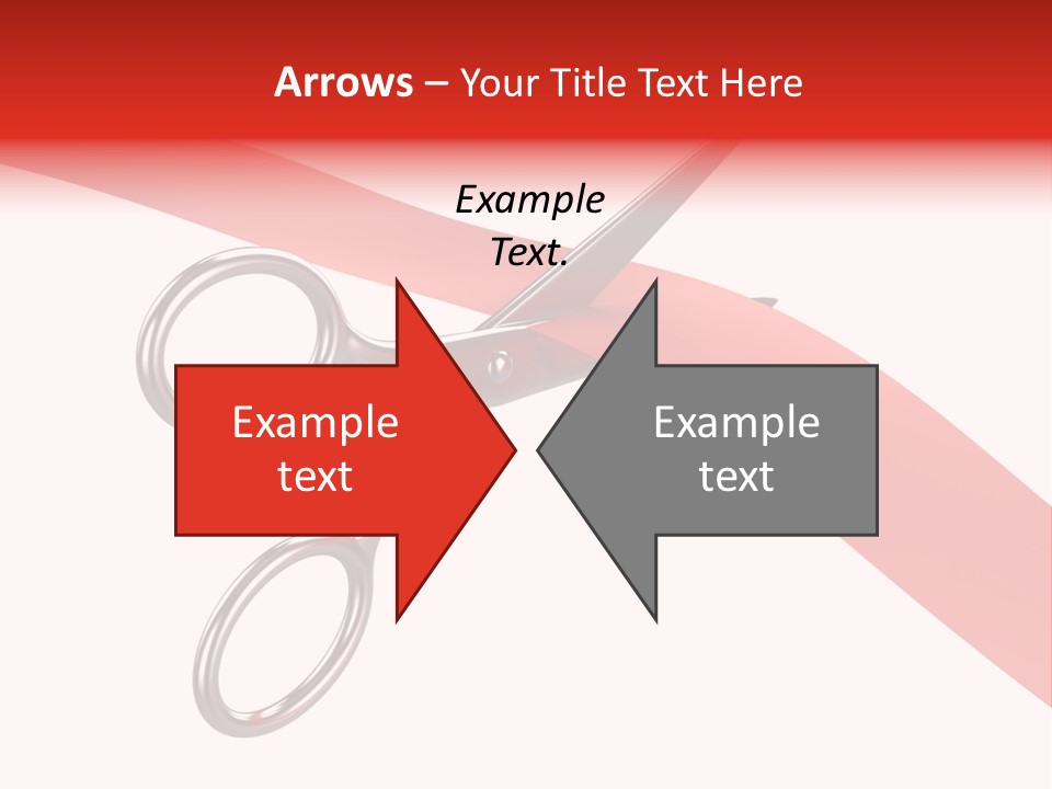 Success Scissors Cut PowerPoint Template