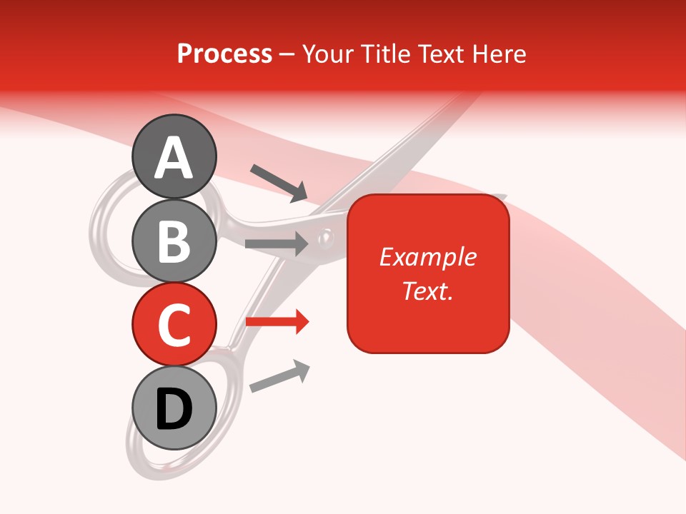 Success Scissors Cut PowerPoint Template