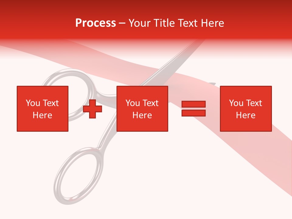 Success Scissors Cut PowerPoint Template