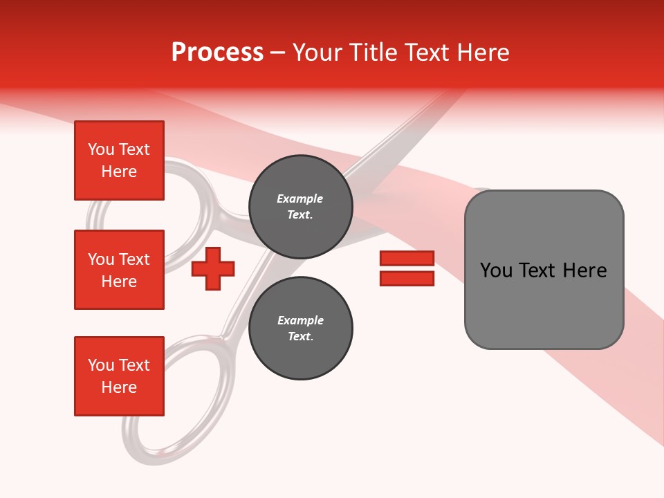 Success Scissors Cut PowerPoint Template