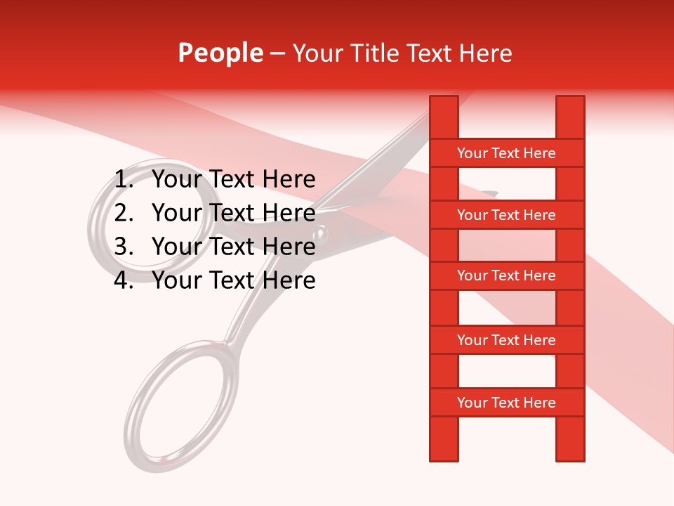 Success Scissors Cut PowerPoint Template