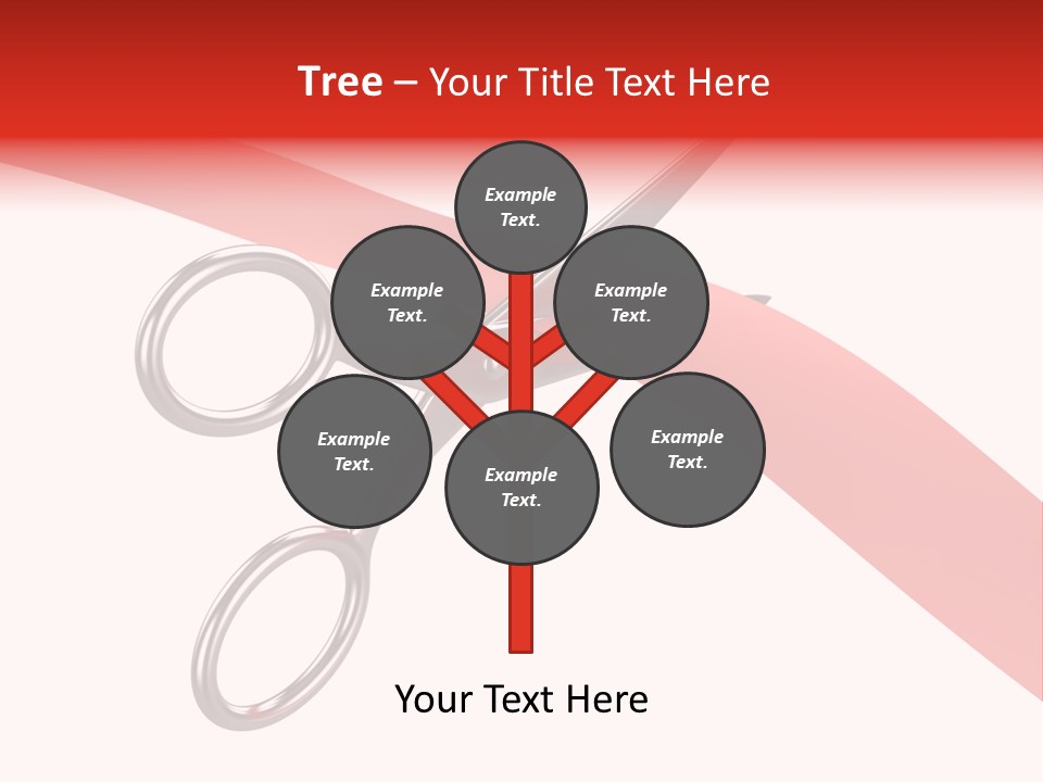 Success Scissors Cut PowerPoint Template