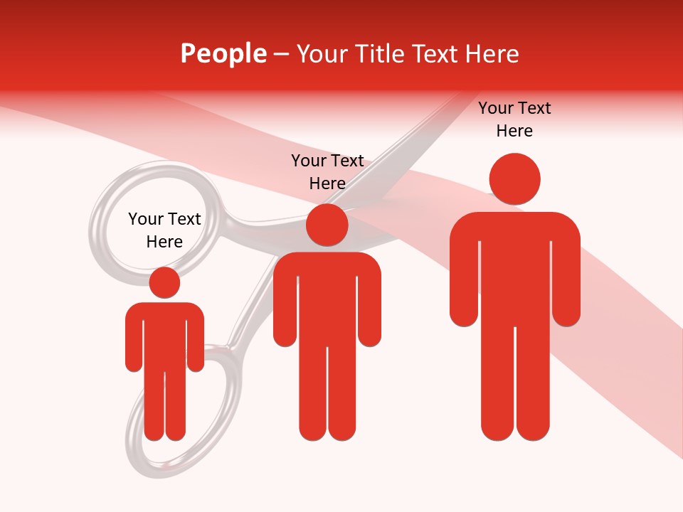 Success Scissors Cut PowerPoint Template