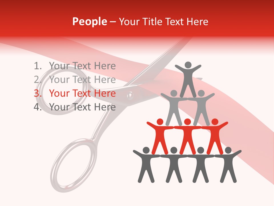 Success Scissors Cut PowerPoint Template