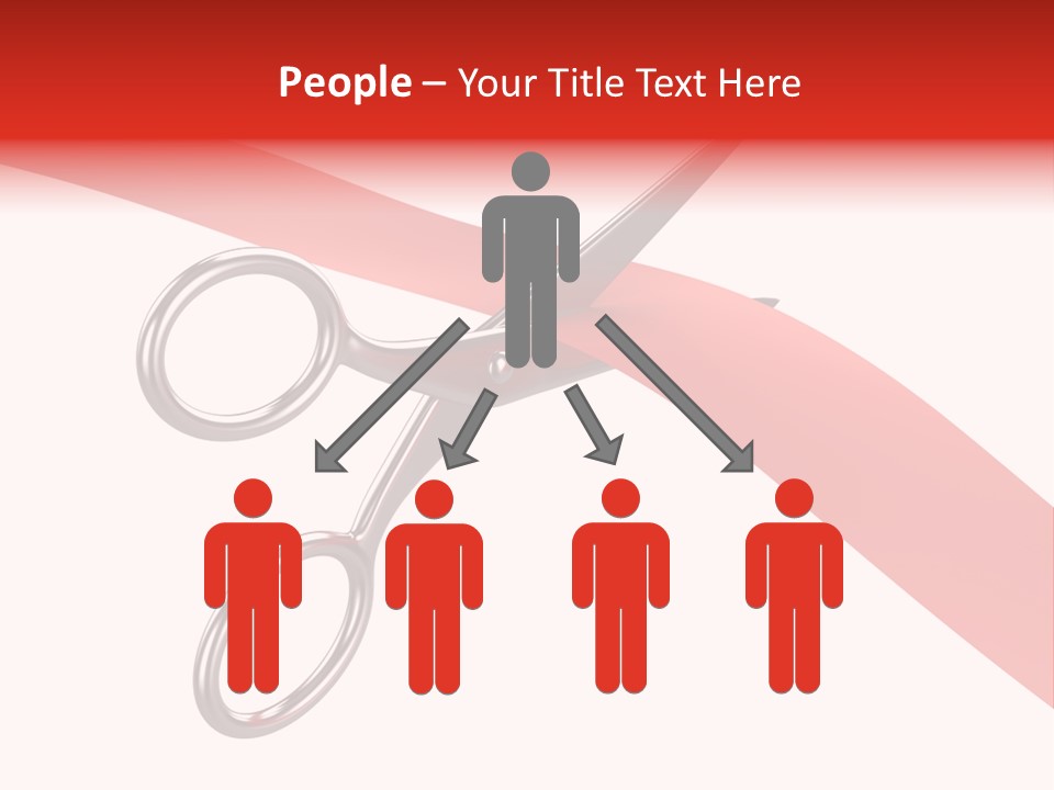 Success Scissors Cut PowerPoint Template