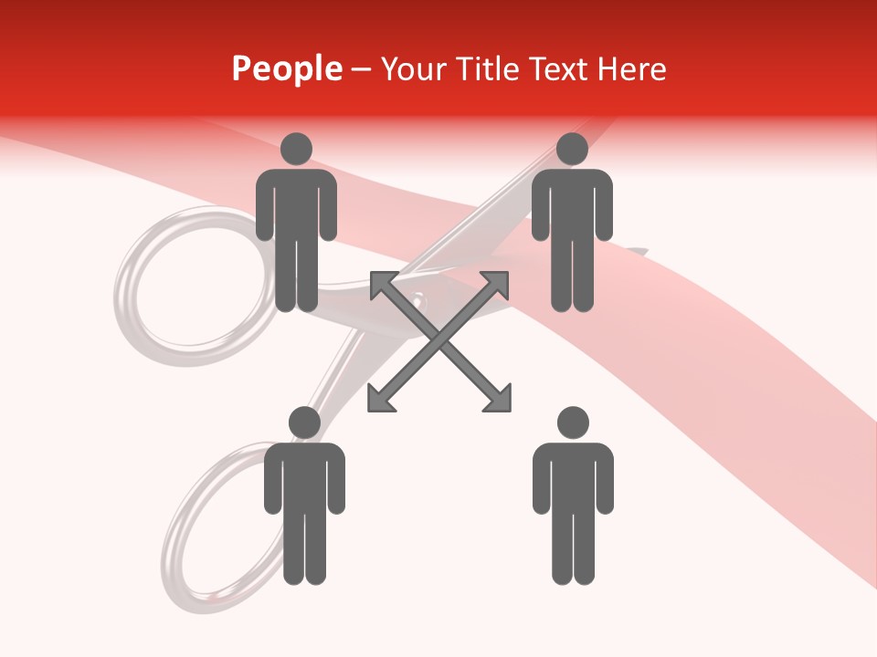 Success Scissors Cut PowerPoint Template