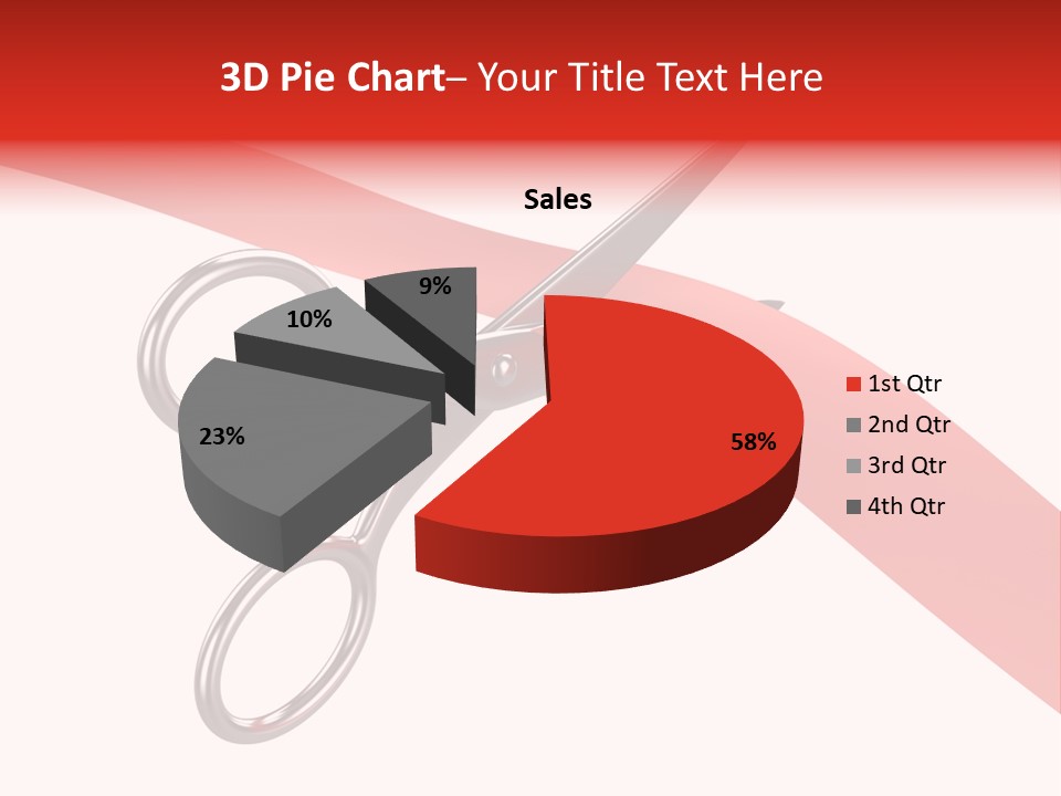 Success Scissors Cut PowerPoint Template