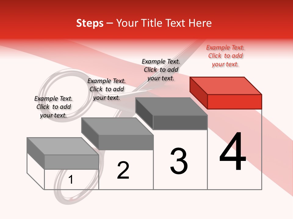 Success Scissors Cut PowerPoint Template