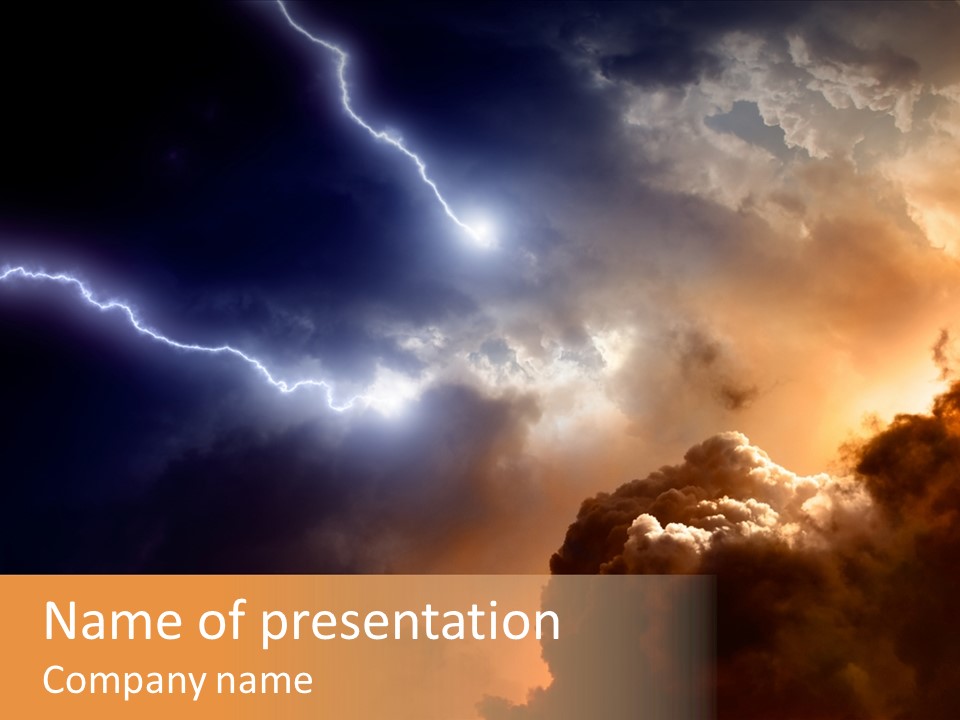 Weather Faith Dark PowerPoint Template