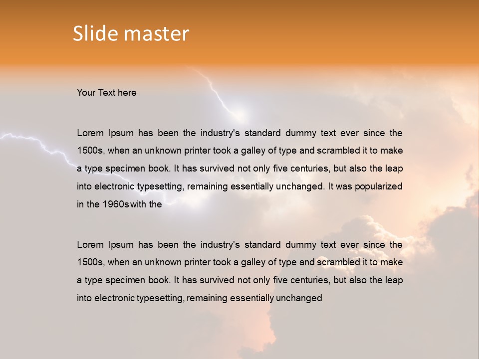 Weather Faith Dark PowerPoint Template