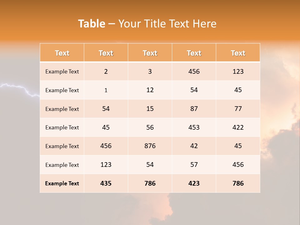 Weather Faith Dark PowerPoint Template