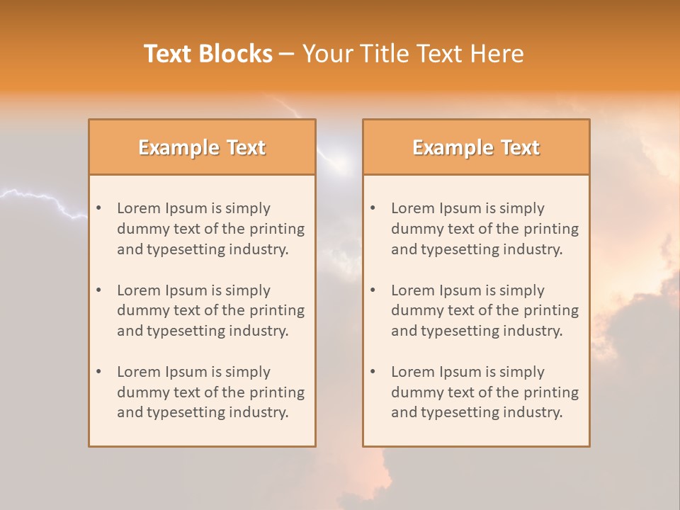 Weather Faith Dark PowerPoint Template