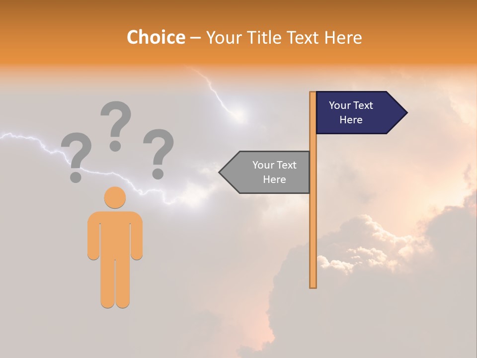 Weather Faith Dark PowerPoint Template