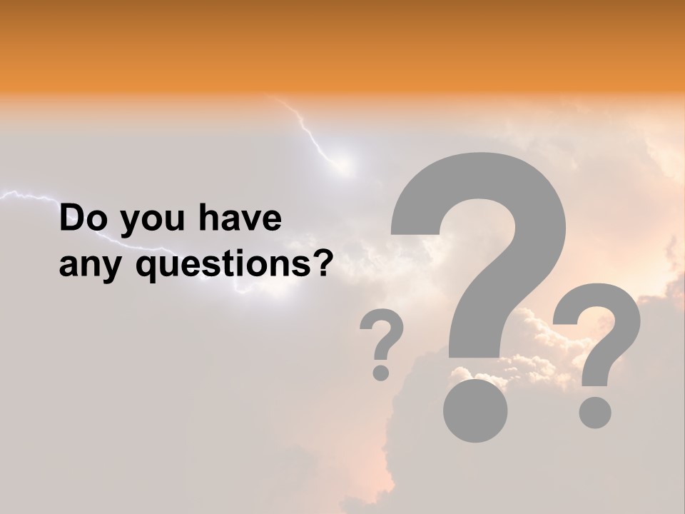 Weather Faith Dark PowerPoint Template