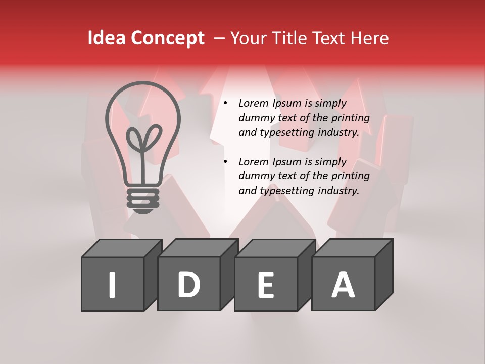 Creative Isolated Symbol PowerPoint Template