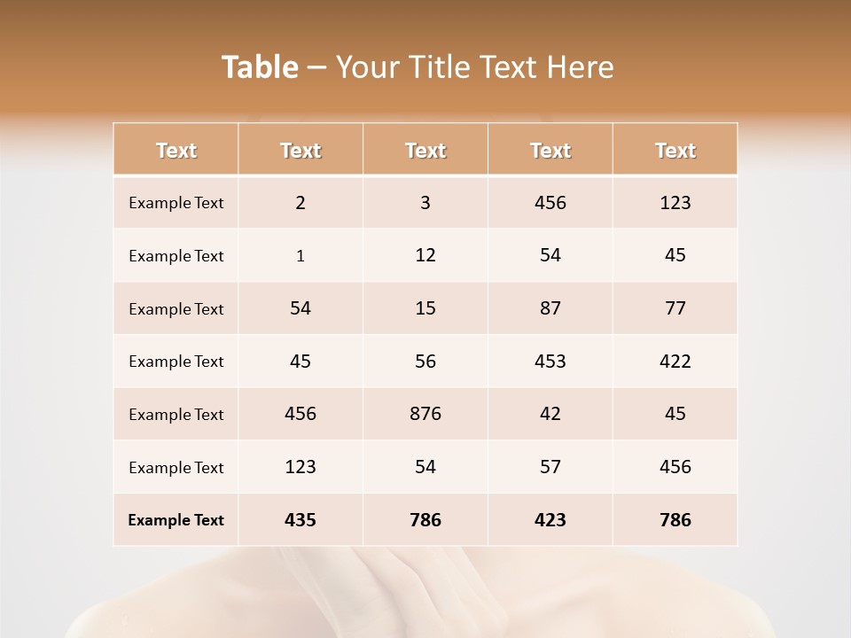 Creams Purity Woman PowerPoint Template