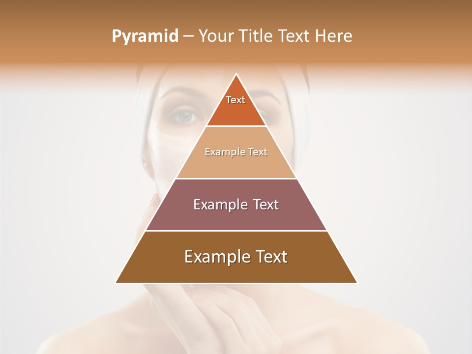 Creams Purity Woman PowerPoint Template