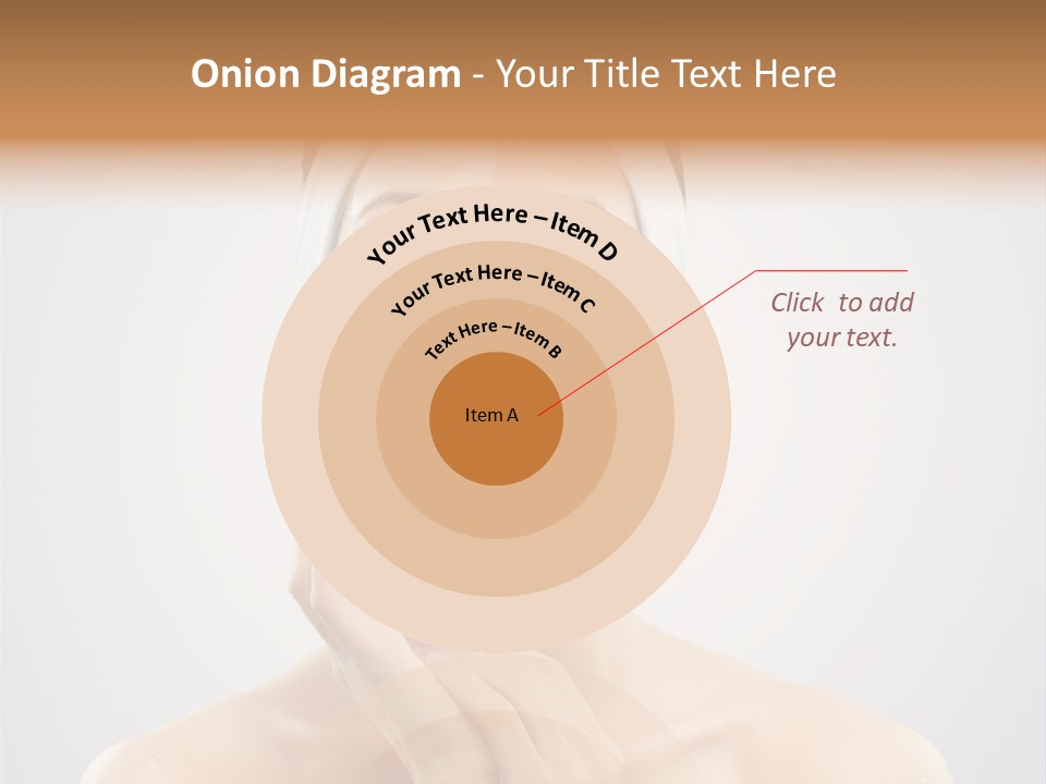 Creams Purity Woman PowerPoint Template