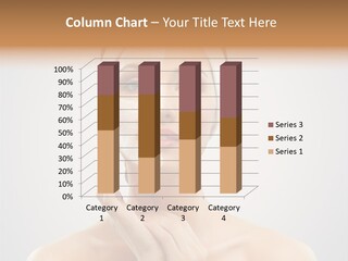 Creams Purity Woman PowerPoint Template