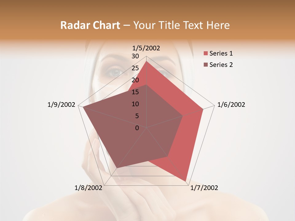 Creams Purity Woman PowerPoint Template