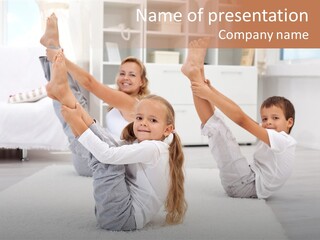 Mother Beautiful Gym PowerPoint Template