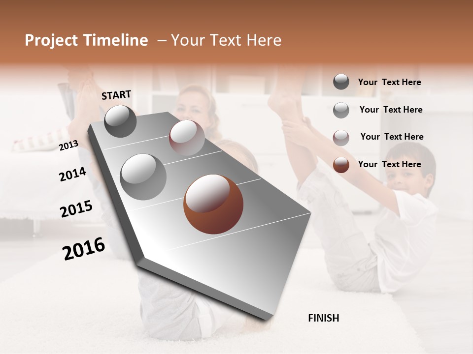 Mother Beautiful Gym PowerPoint Template