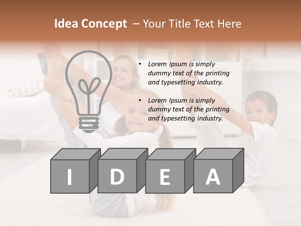 Mother Beautiful Gym PowerPoint Template