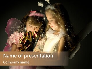 Fairy Tiny Gleam PowerPoint Template