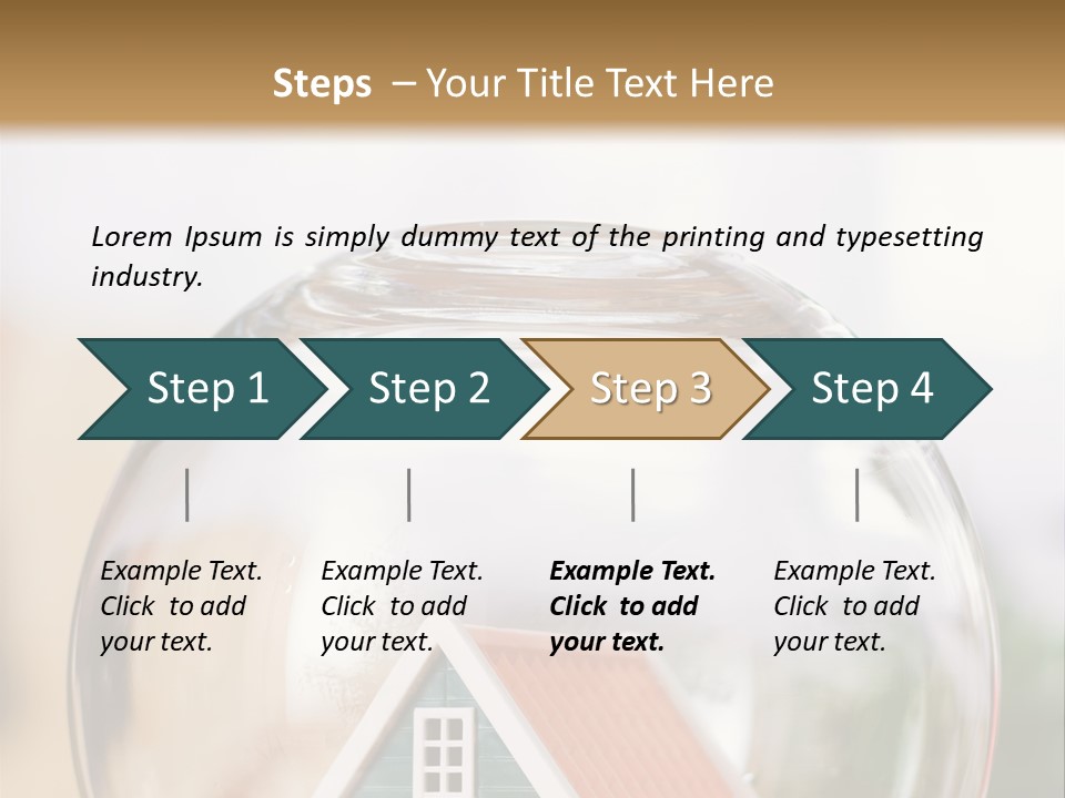House Glass Symbolic PowerPoint Template