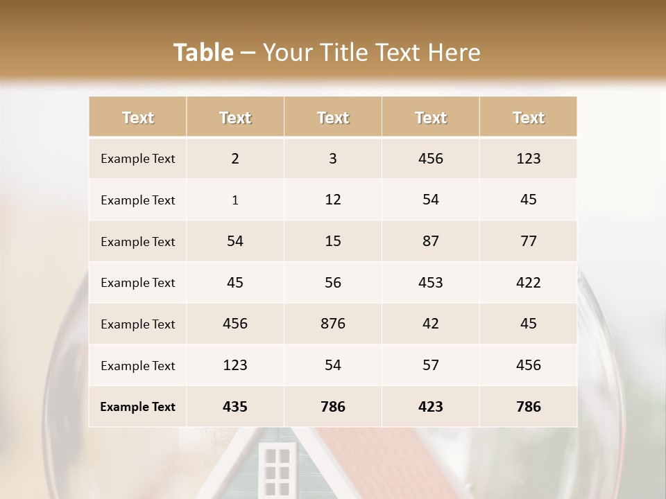 House Glass Symbolic PowerPoint Template