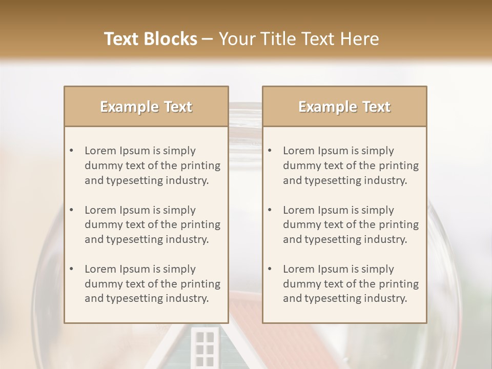 House Glass Symbolic PowerPoint Template