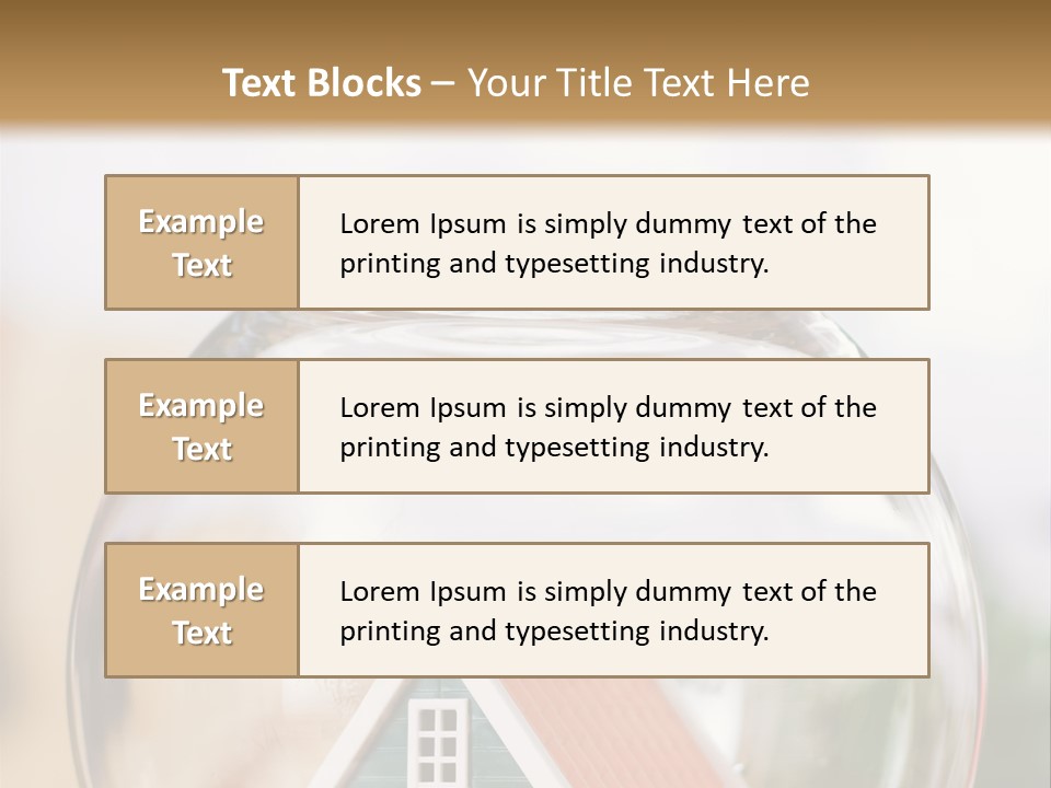 House Glass Symbolic PowerPoint Template