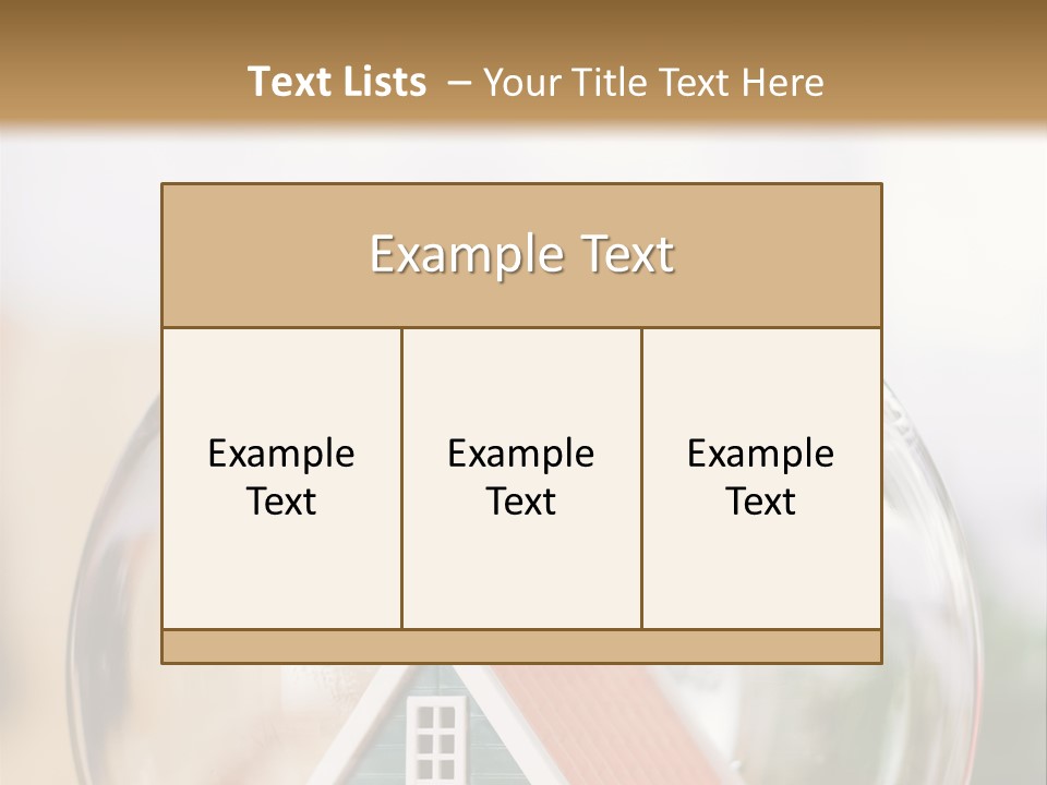 House Glass Symbolic PowerPoint Template
