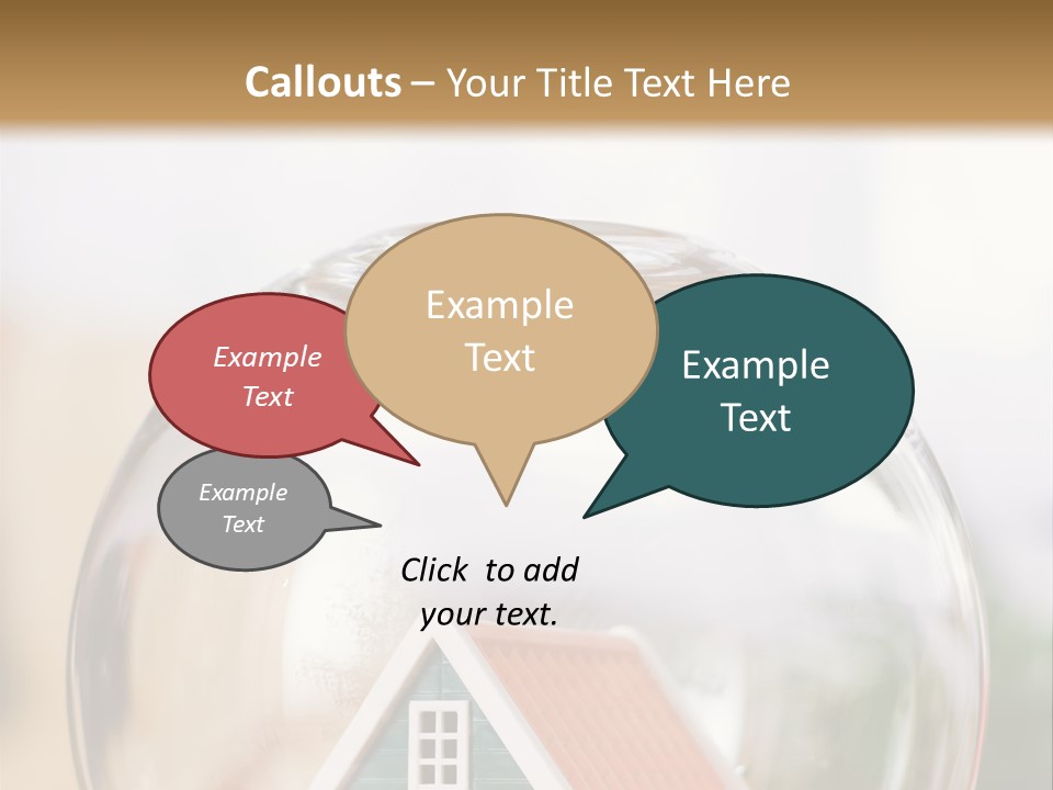 House Glass Symbolic PowerPoint Template