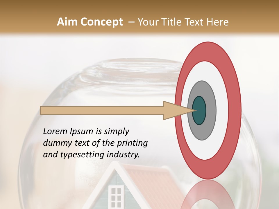 House Glass Symbolic PowerPoint Template
