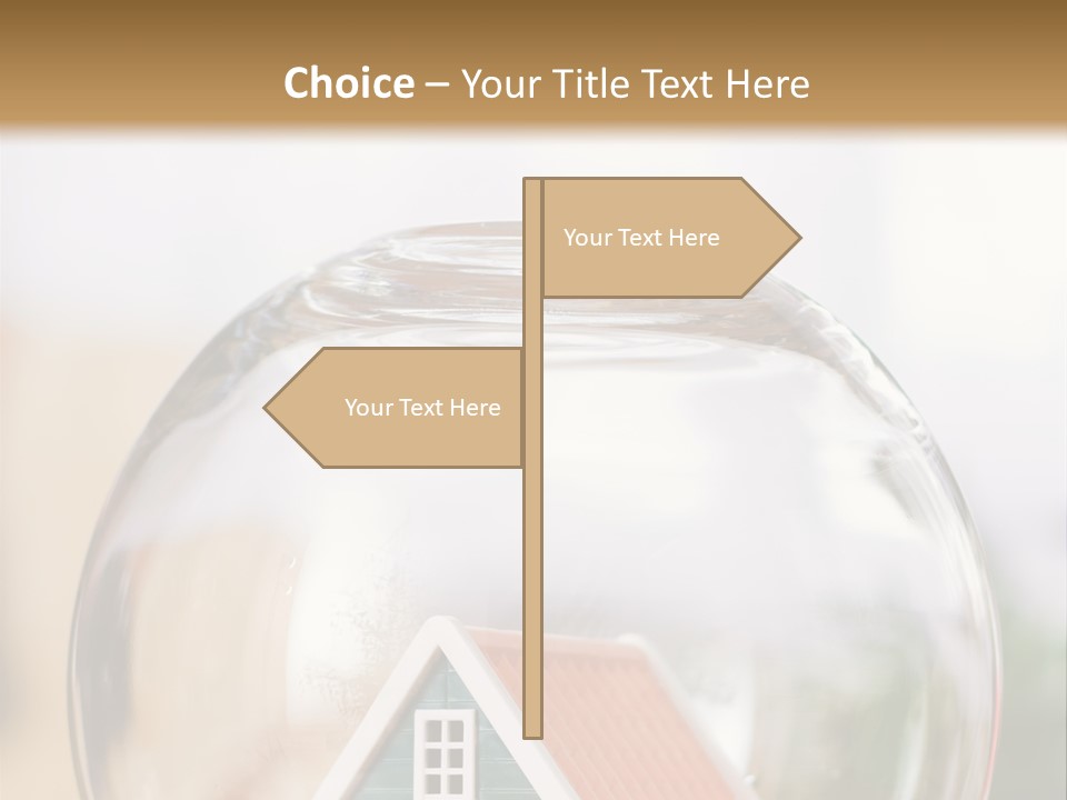 House Glass Symbolic PowerPoint Template