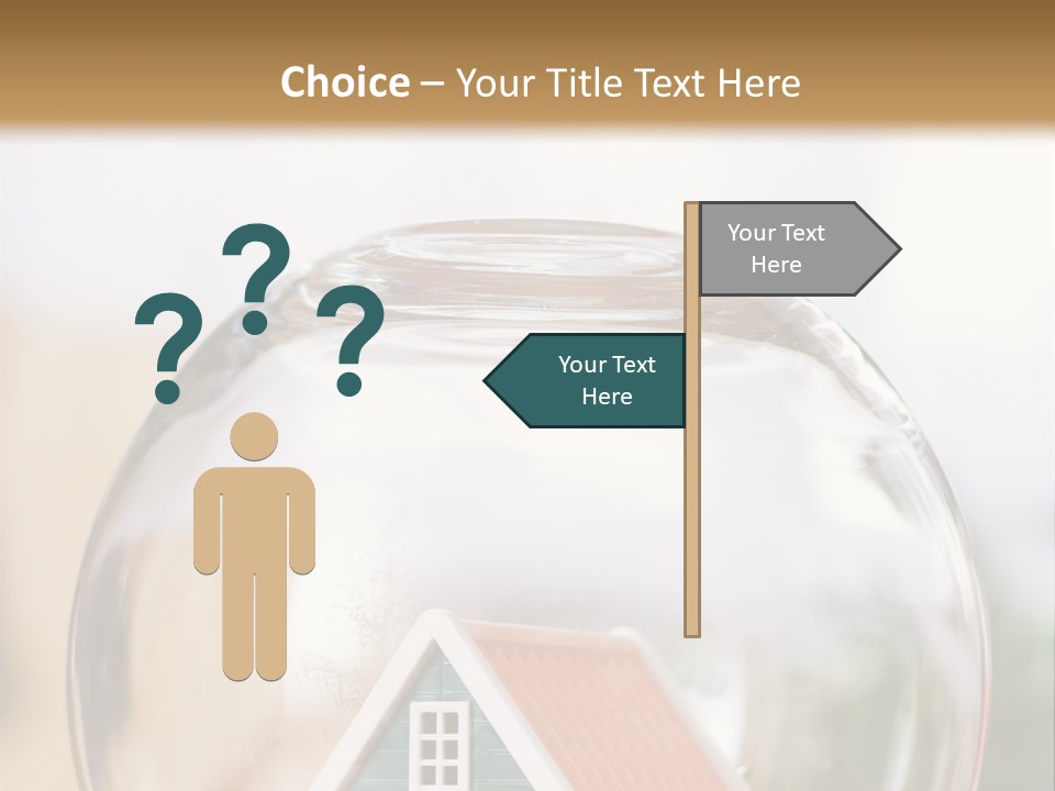 House Glass Symbolic PowerPoint Template