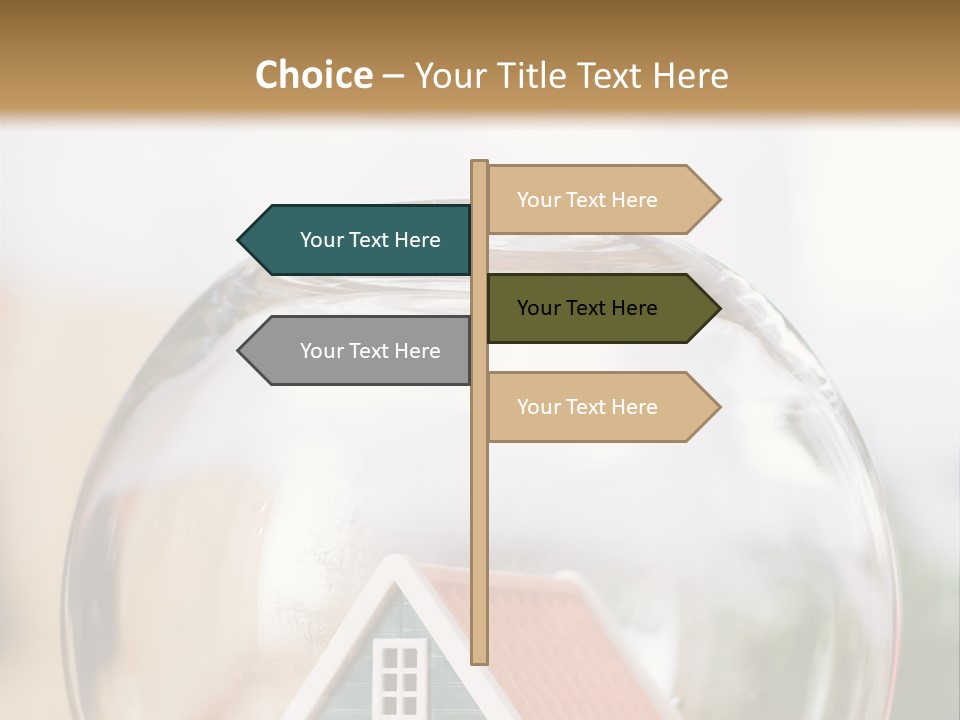 House Glass Symbolic PowerPoint Template