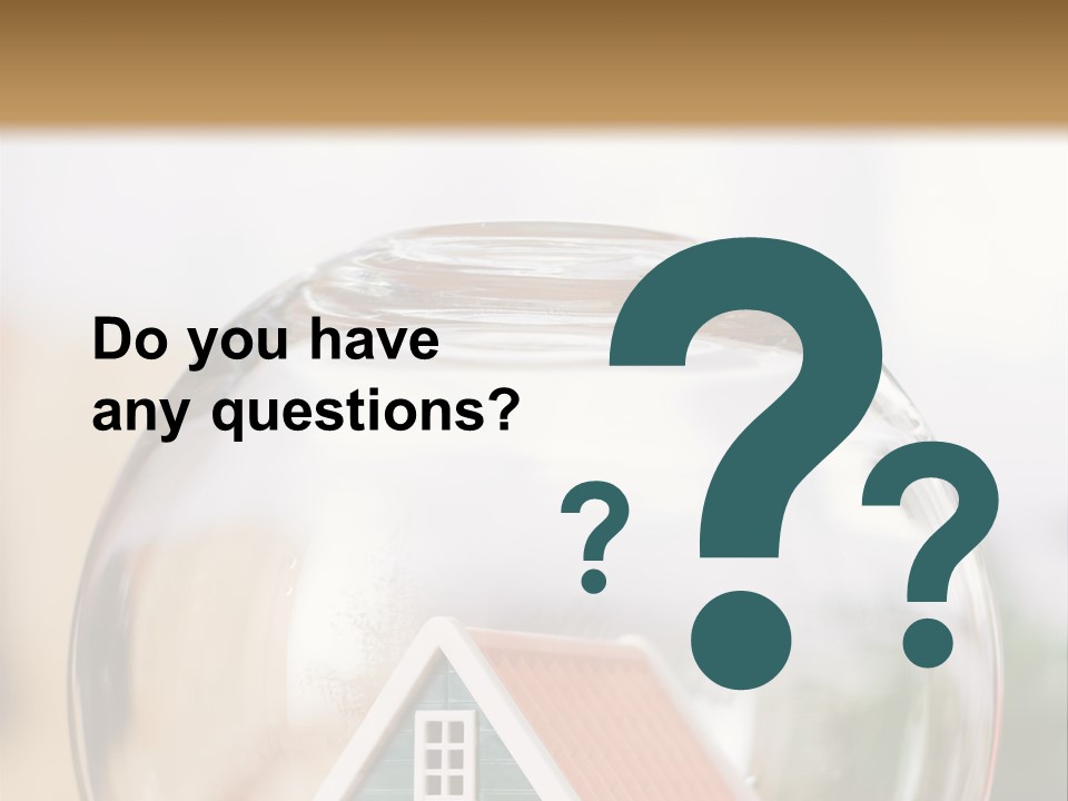 House Glass Symbolic PowerPoint Template