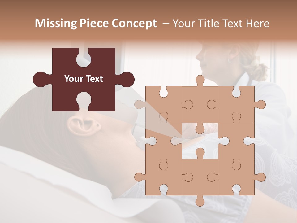 Technology Test Hand PowerPoint Template