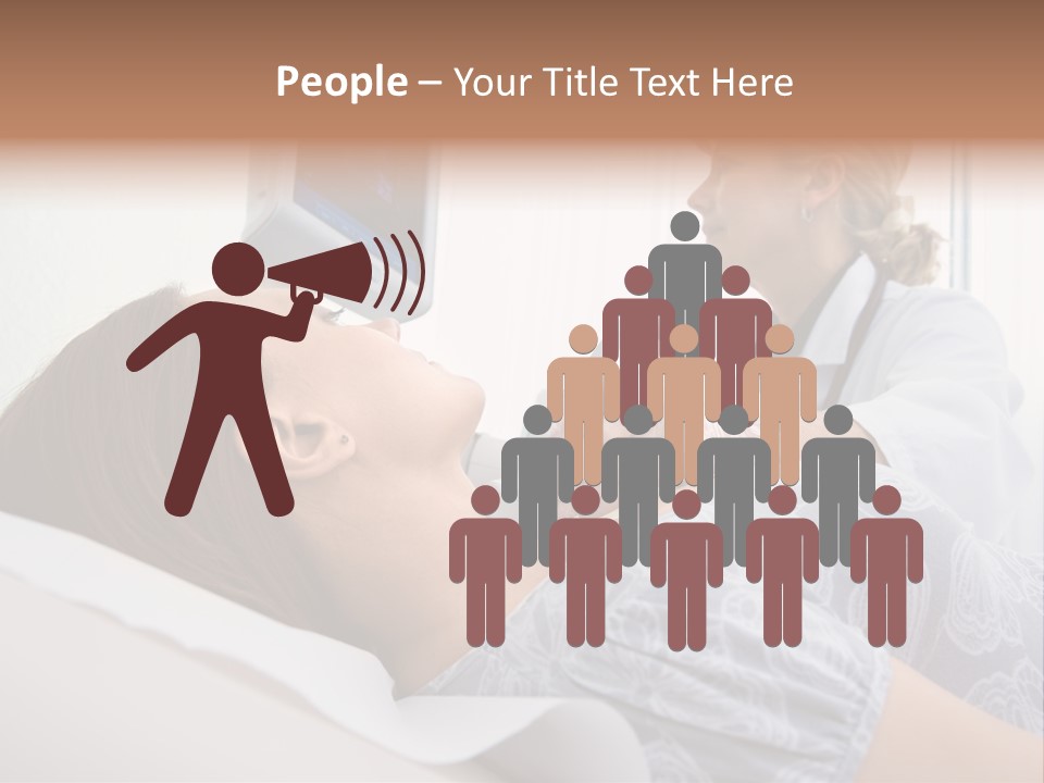 Technology Test Hand PowerPoint Template