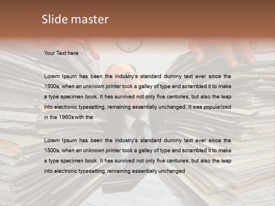 Paperwork  Documents PowerPoint Template