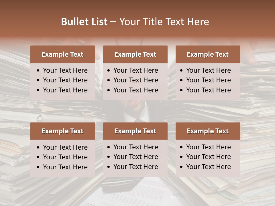 Paperwork  Documents PowerPoint Template