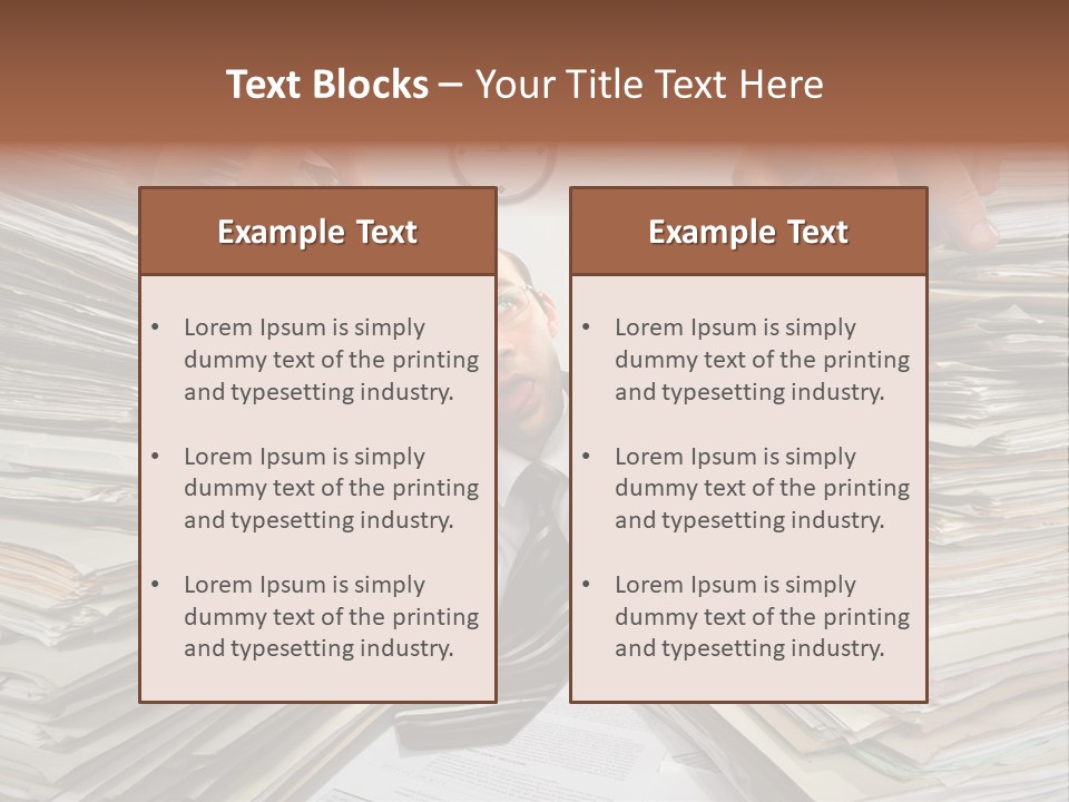 Paperwork  Documents PowerPoint Template